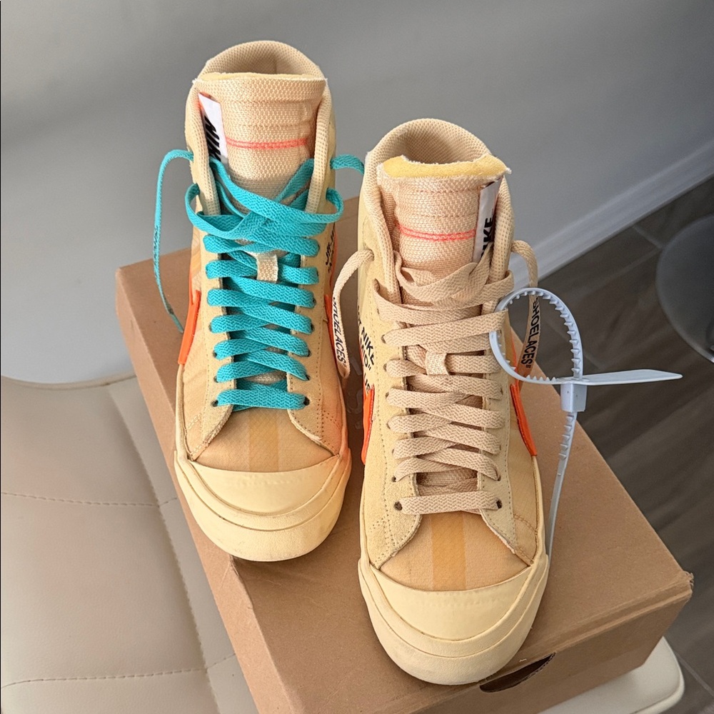 Nike / Off White The 10: Nike Blazer Mid Sneakers Size 6 - Picture 3 of 8